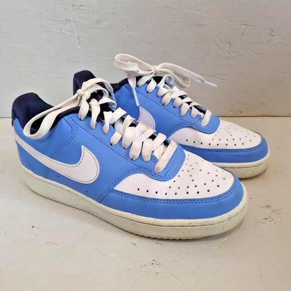 Nike Court Vision Low Next Nature Valor Blue/White Size 6.5 Shoes FJ2767-400 - Picture 1 of 11